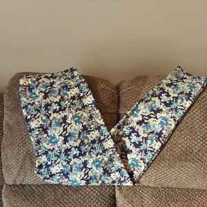 Nwot's Lularoe Floral Pattern TC Leggings